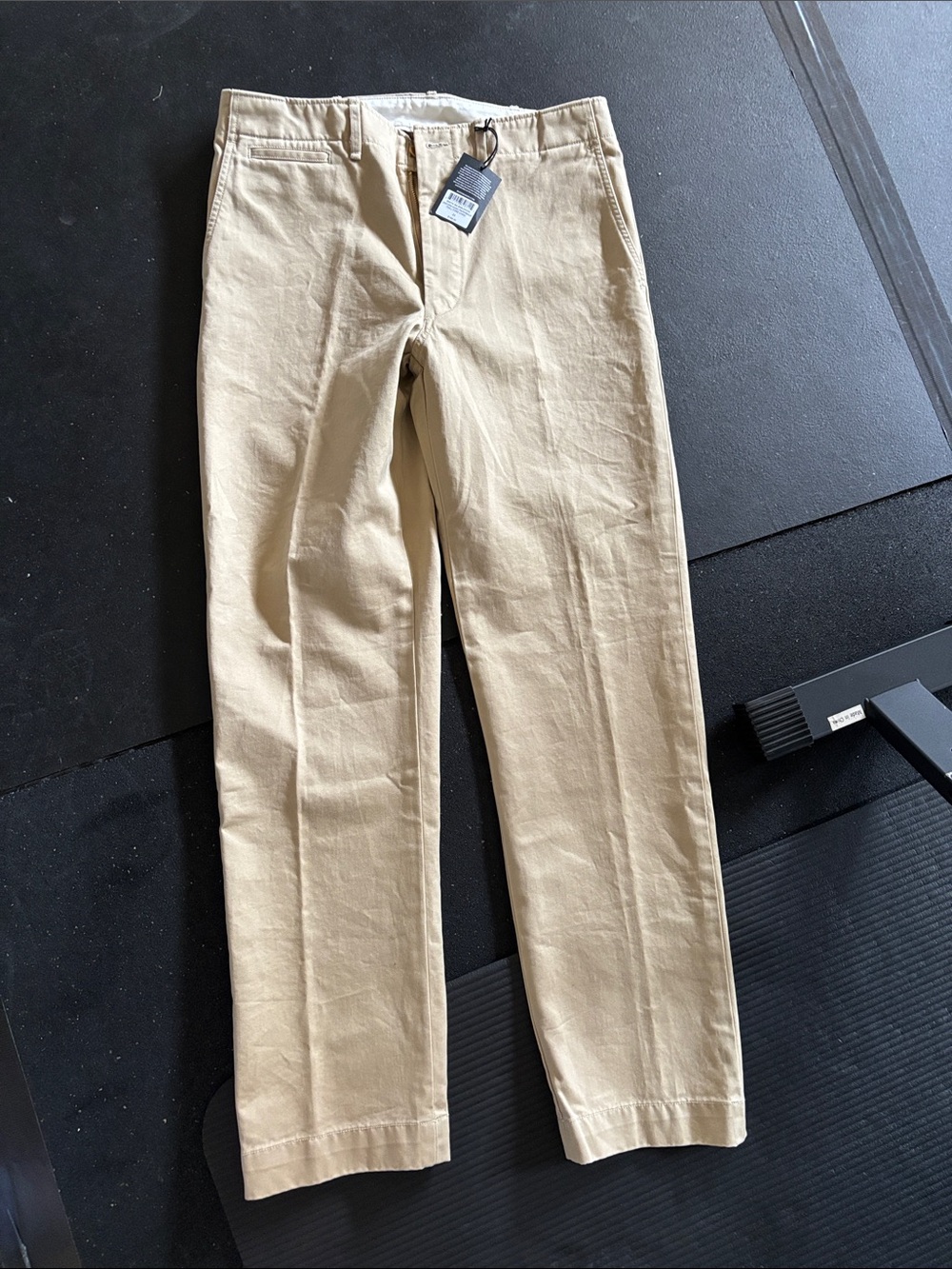 Buck Mason Sand Beige Chino Pants - Straight Leg